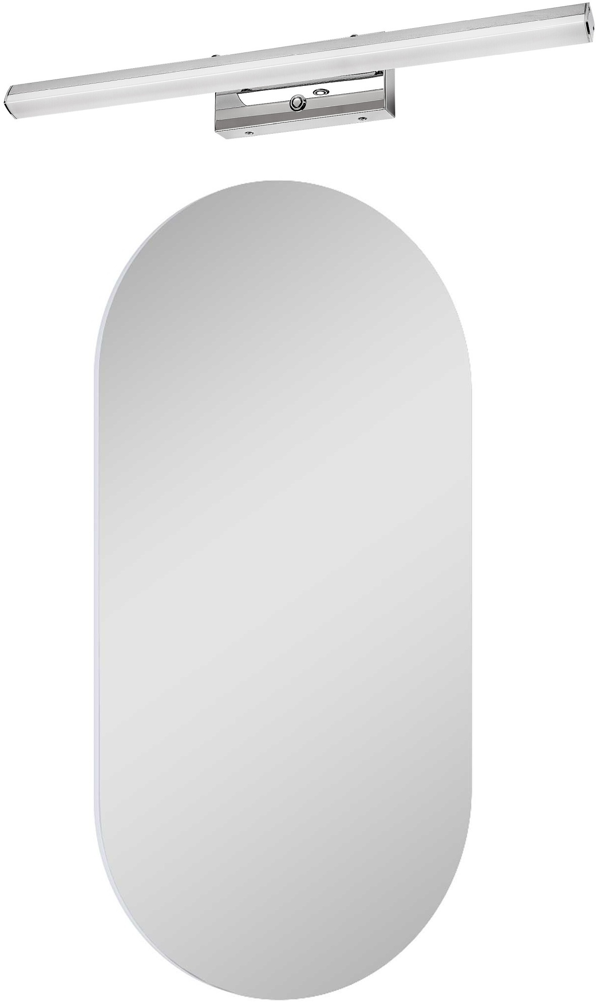 Conjunto espejo Elita Oval RE067567000010, lámpara de pared Rabalux Turgon 75016