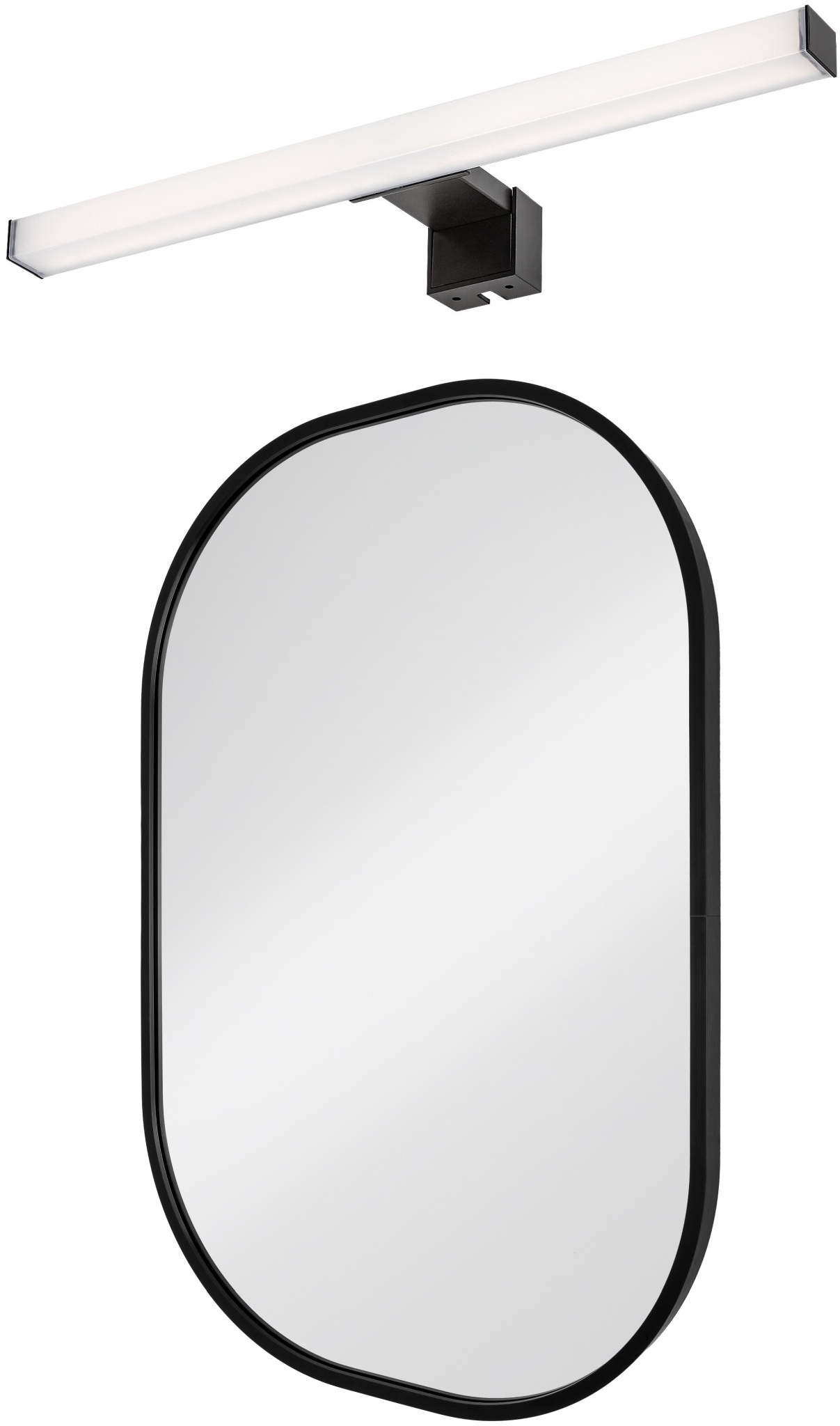 Conjunto espejo Dubiel Vitrum Luis 5905241012827, lámpara de pared Rabalux Oliro 75051