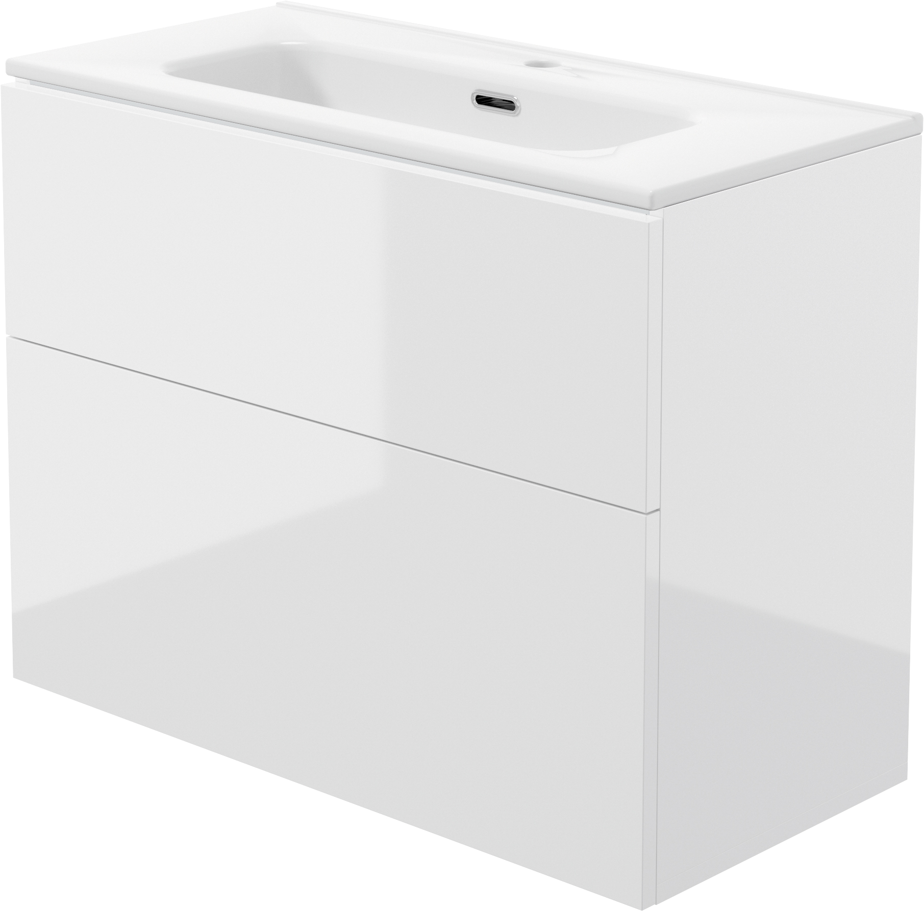 Deante Prizma lavabo con mueble 80 cm blanco ST6U8U6U8M