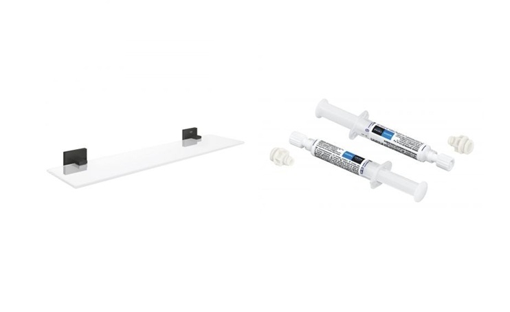 Conjunto estante Grohe Start Cube 411092430, pegamento Grohe 41128000