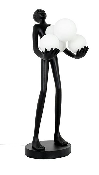 Moosee Human lámpara de sobremesa 3x40 W negro MSE1501100514