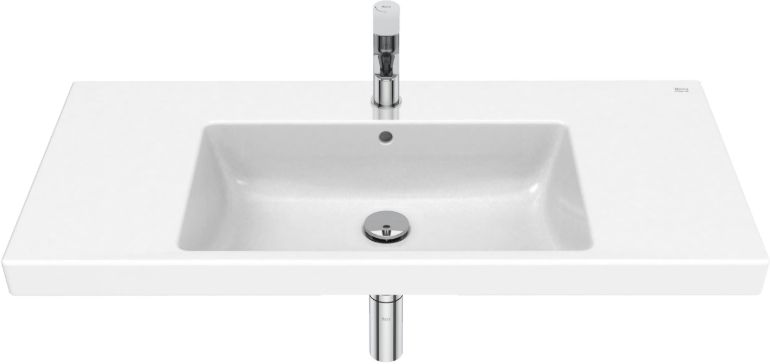 Roca Gap lavabo 100x46 cm rectangular para mueble blanco brillante A3270MA004 