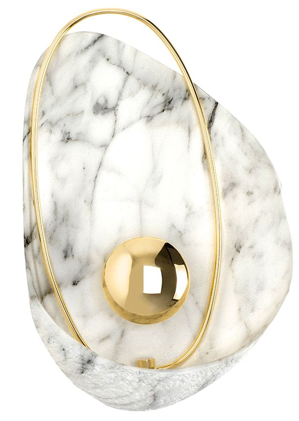 Moosee Rock lámpara de pared 1x4 W oro-mármol MSE1501100145