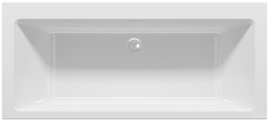 Riho Rethink Cubic Wall bañera rectangular 180x80 cm blanco B160001005