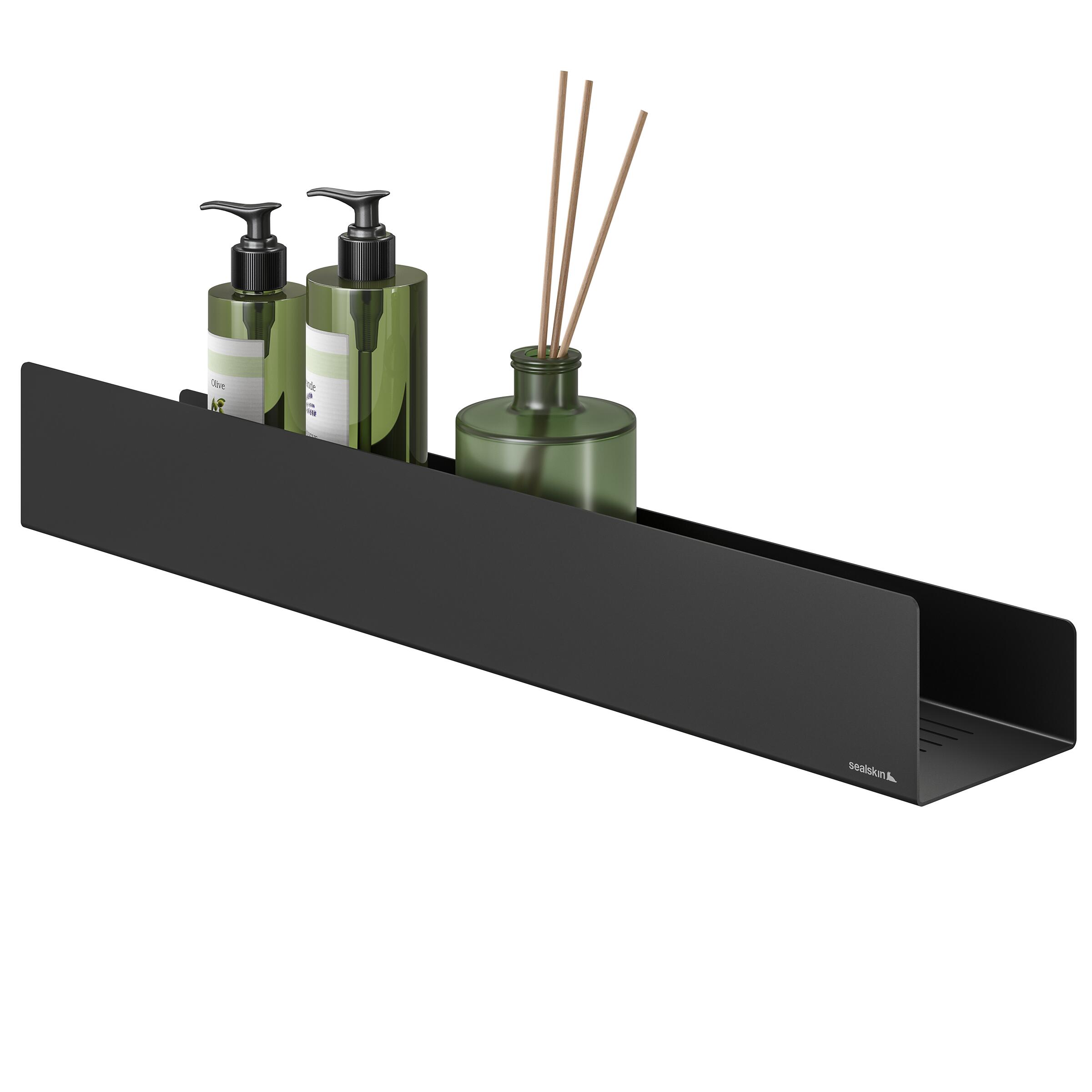 Sealskin Brix repisa de ducha 55 cm negro 800796