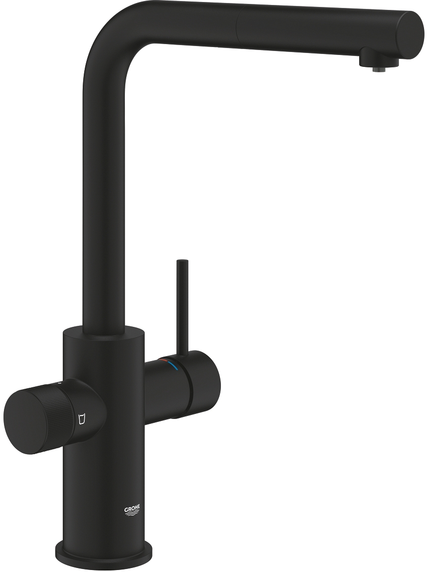 Grohe Blue Pure Minta grifo de cocina de pie negro 30590KF0