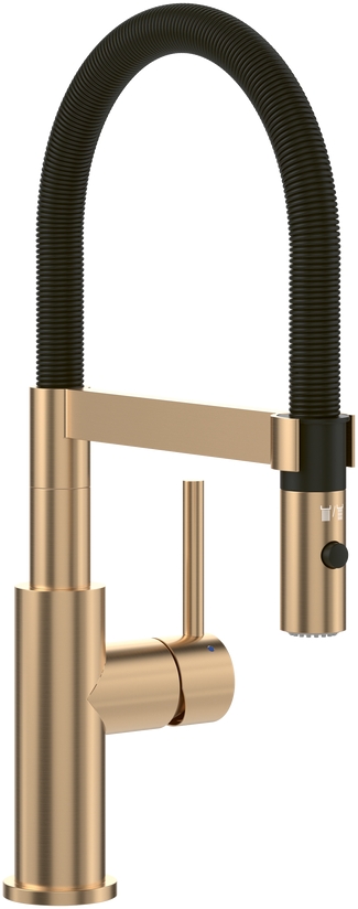 Villeroy & Boch Steel Expert Compact grifo de cocina de pie negro-oro/oro arcaico 92730023