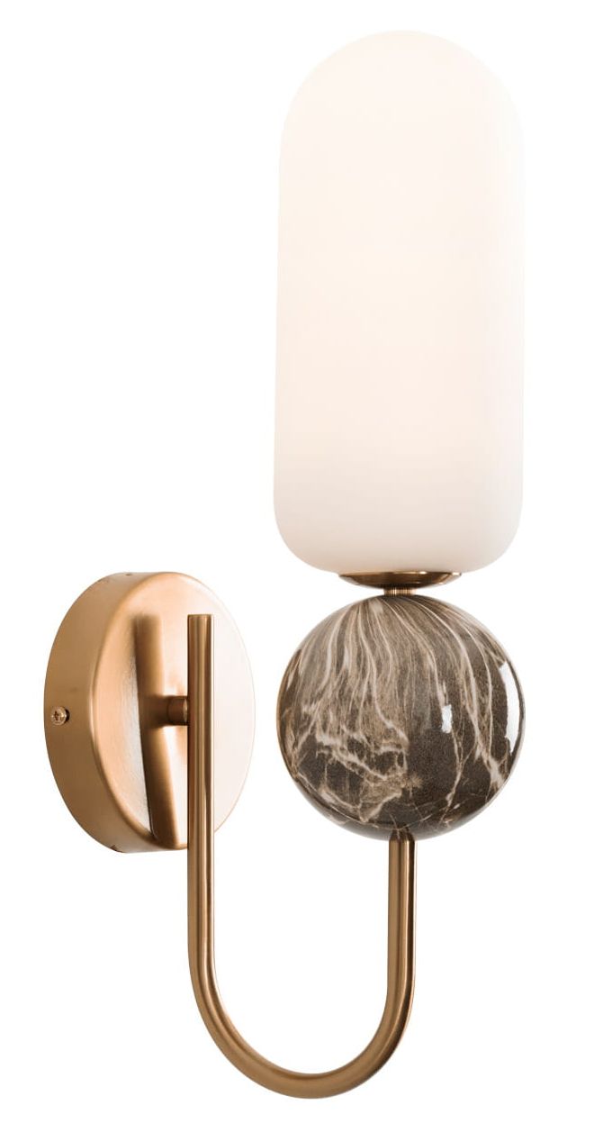 MaxLight Nova lámpara de pared 1x7 W blanco-oro W0380