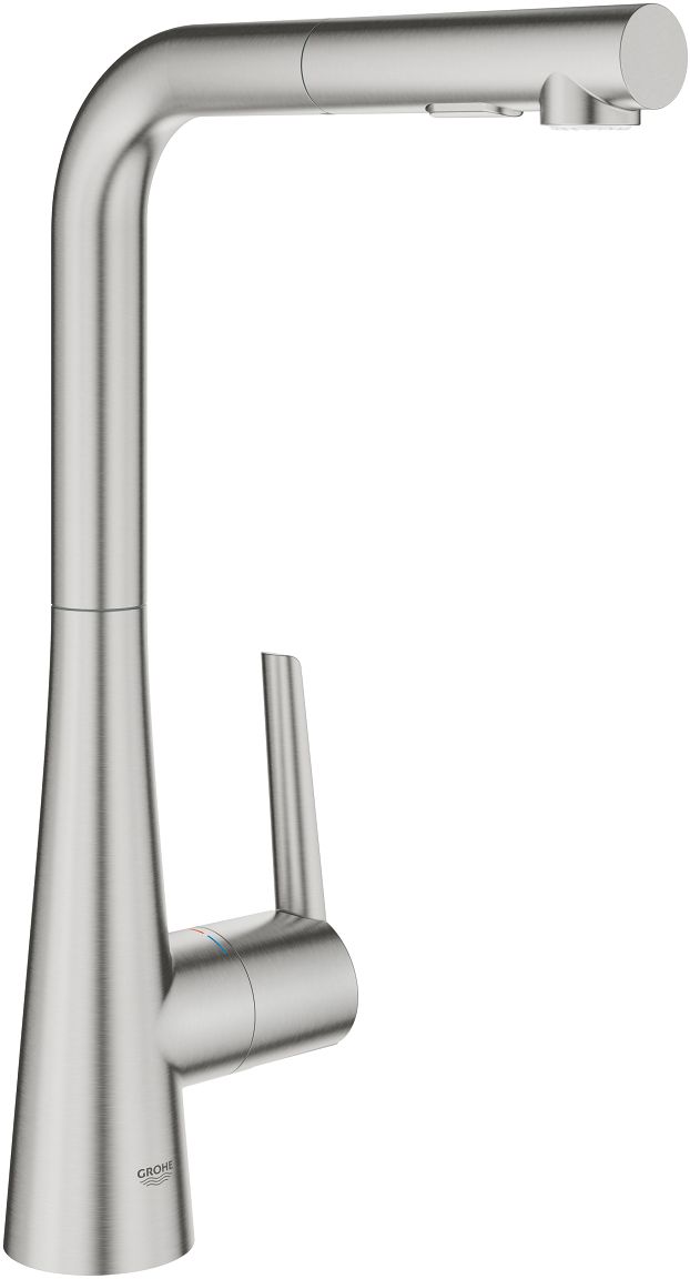 Grohe Zedra grifo de cocina de pie SuperSteel 32553DC2
