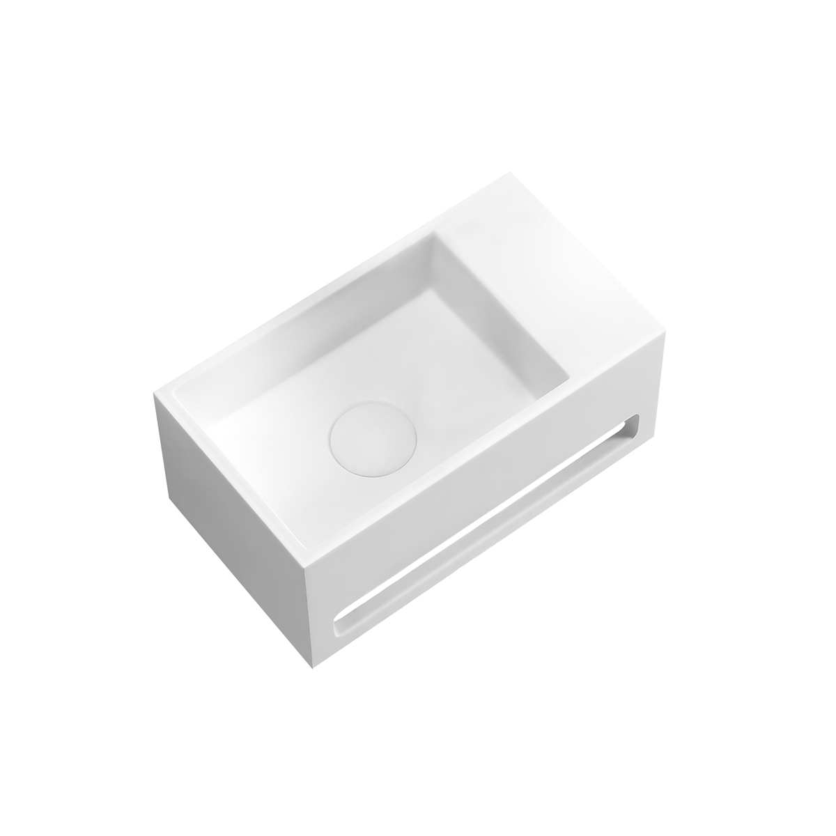 Oltens Fri lavabo 35.5x20 cm rectangular clásico blanco 40007900