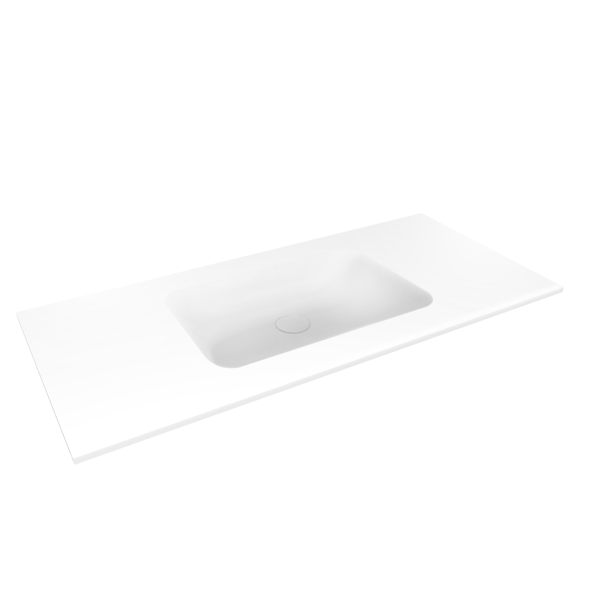 Oltens Kalla lavabo 100.2x46 cm rectangular para mueble blanco mate 40211900