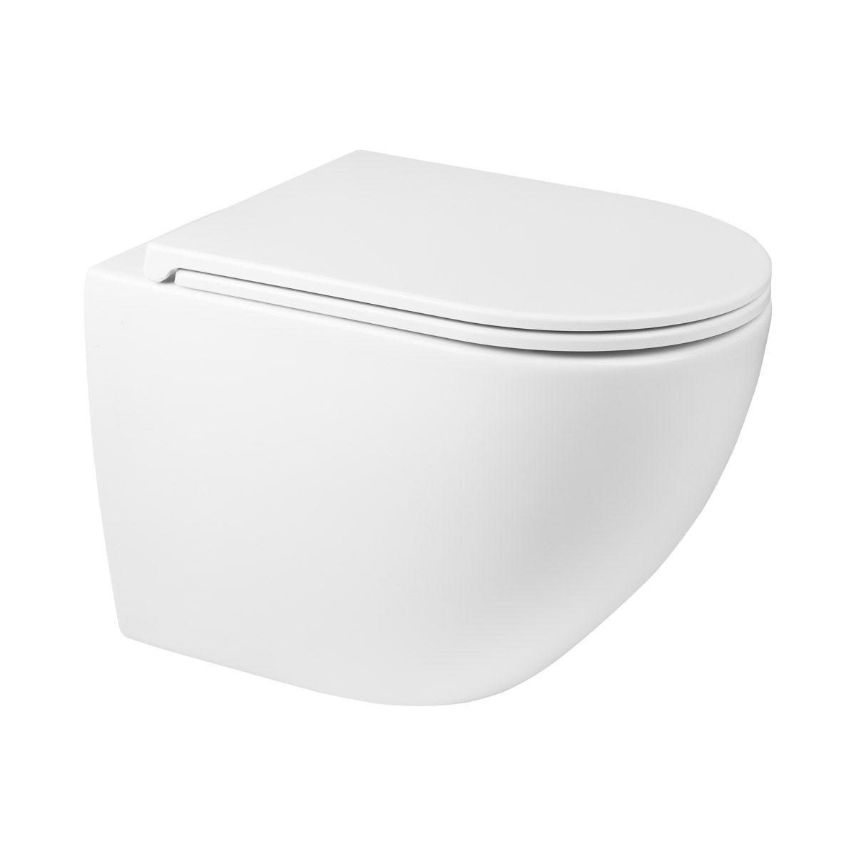 Oltens Hamnes taza de inodoro suspendido sin reborde con descarga de remolino blanco brillante 42053000