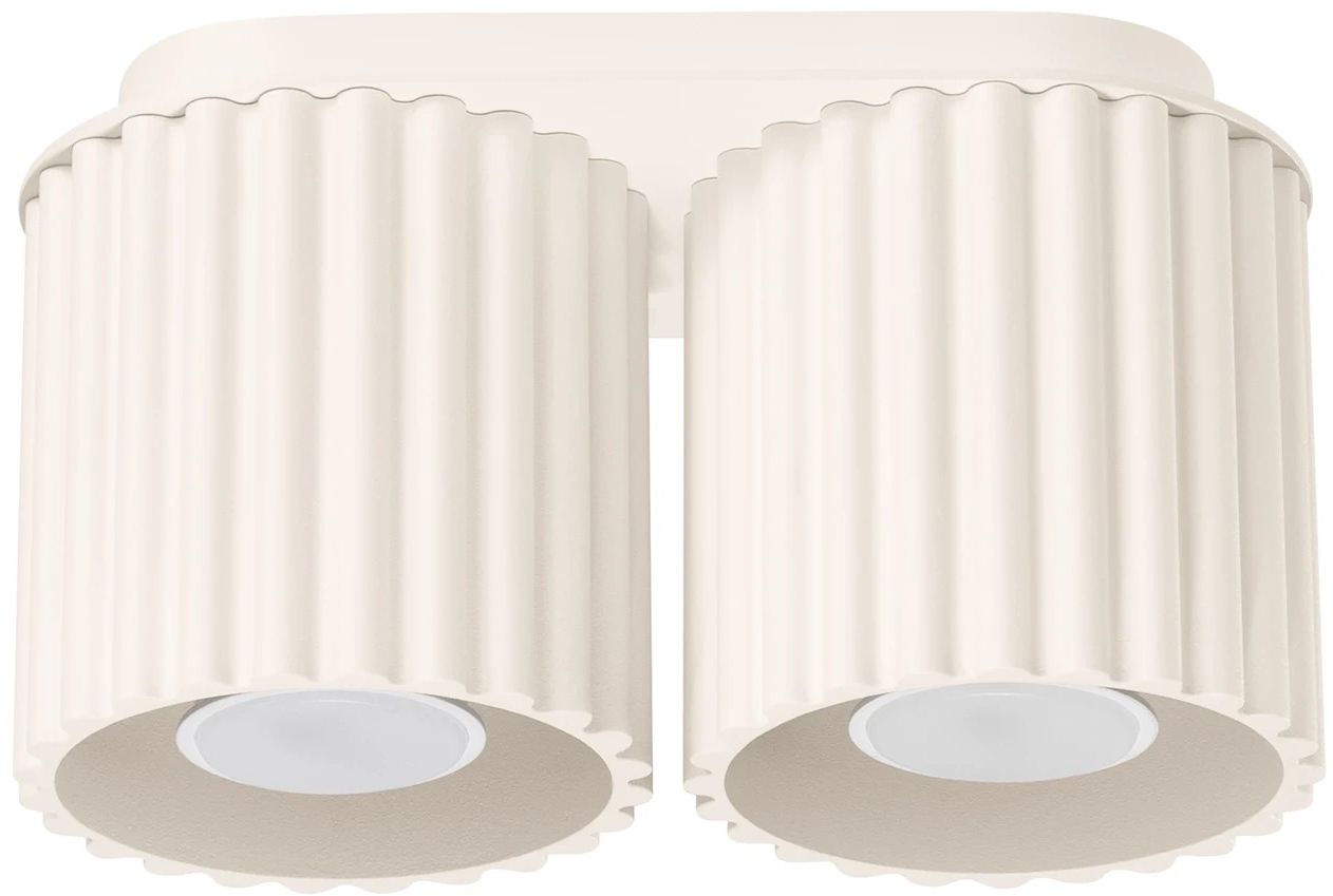 Sollux Lighting Aura lámpara de techo 2x10 W beige SL.1790