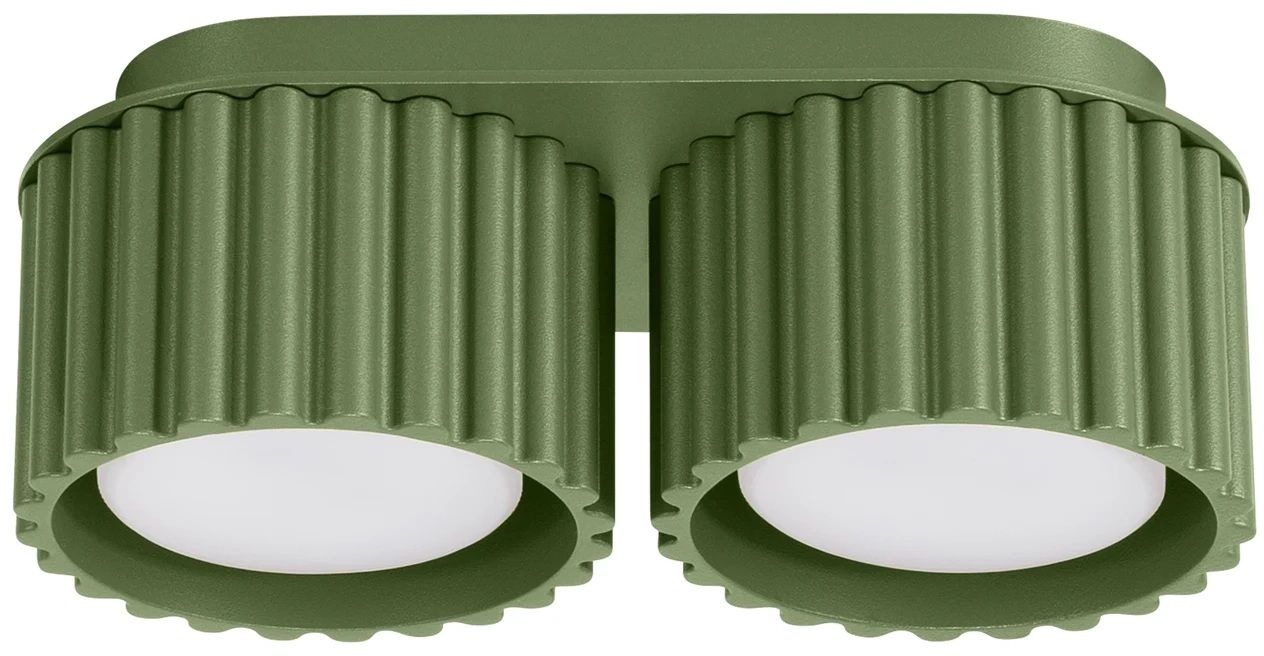 Sollux Lighting Aura lámpara de techo 2x10 W verde SL.1798