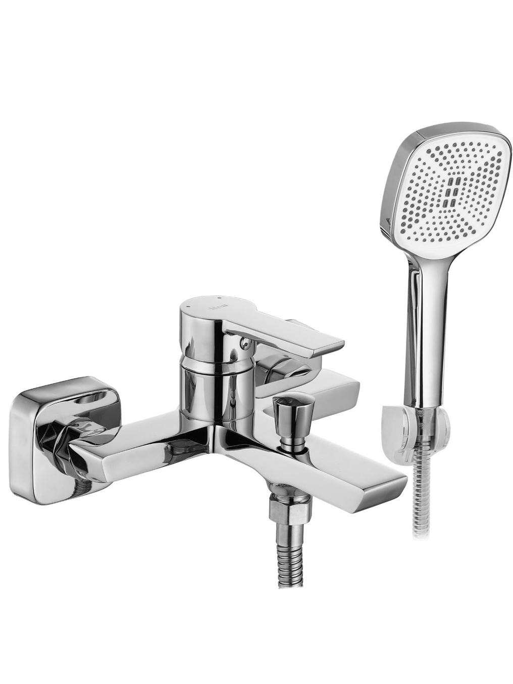 Rea Argus grifo de bañera y ducha a pared cromo REA-B8743