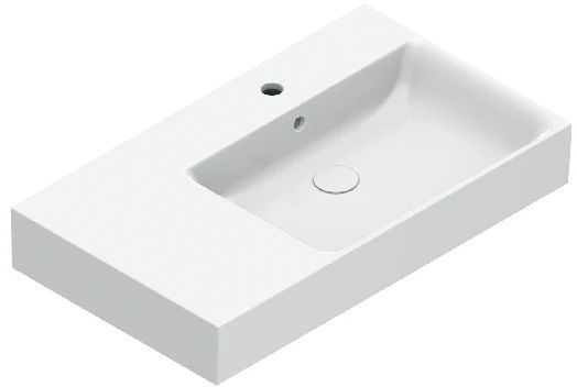 Catalano New Premium lavabo 80x47 cm rectangular clásico-para mueble-sobre encimera blanco 0220831001