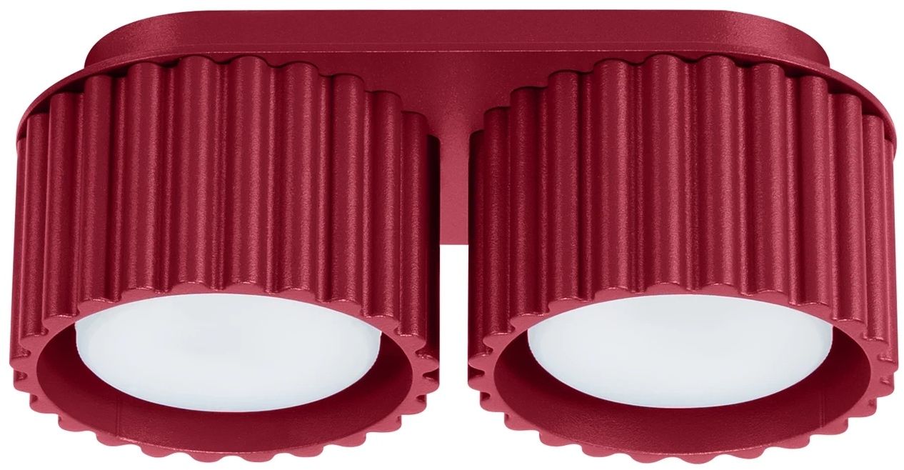 Sollux Lighting Aura lámpara de techo 2x10 W borgoña SL.1823