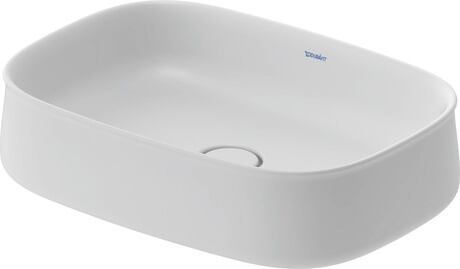 Duravit Zencha lavabo 55x39 cm oval sobre encimera blanco 23735532791