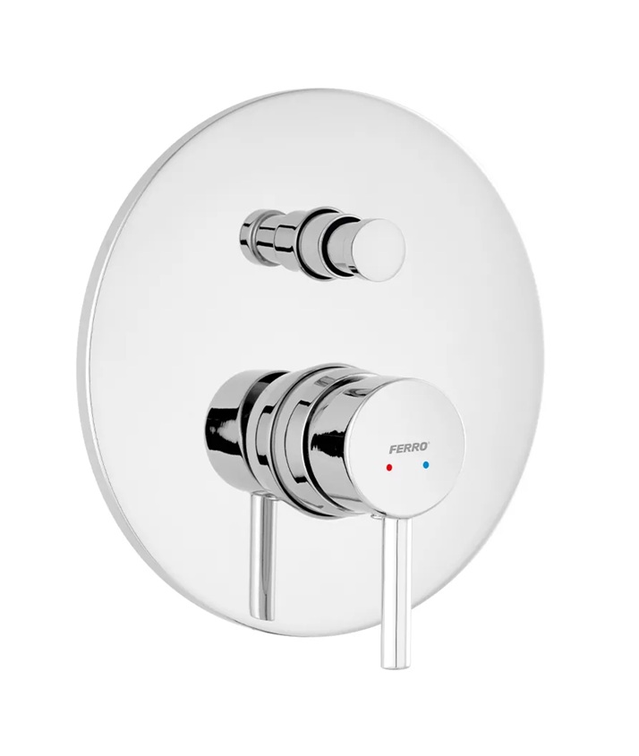 Ferro Ciriculus grifo de bañera y ducha empotrado cromo BCK7P