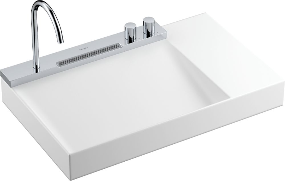 Hansgrohe Avalegra lavabo con grifo 78x47.5 cm rectangular clásico-empotrado blanco 22473000