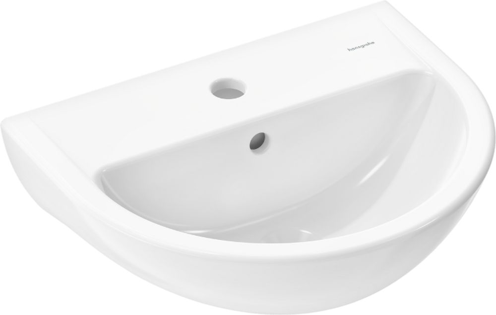 Hansgrohe GladeLake S lavabo 45x37 cm semicircular clásico blanco 60100450
