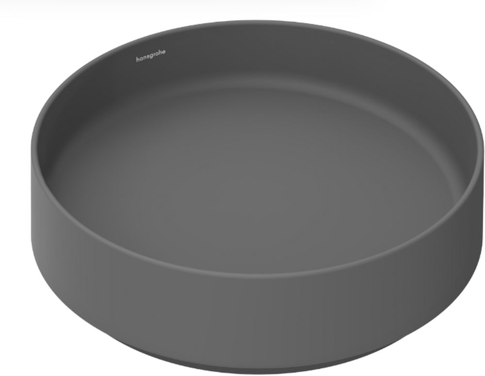 Hansgrohe Xuniva Evo S lavabo 40x40 cm circular sobre encimera gris/piedra mate 60323760