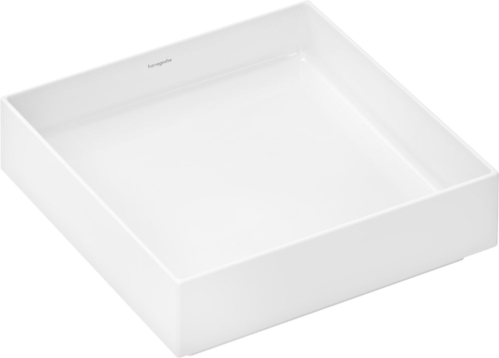 Hansgrohe Xuniva Evo E lavabo 40x40 cm cuadrada sobre encimera blanco 60324450