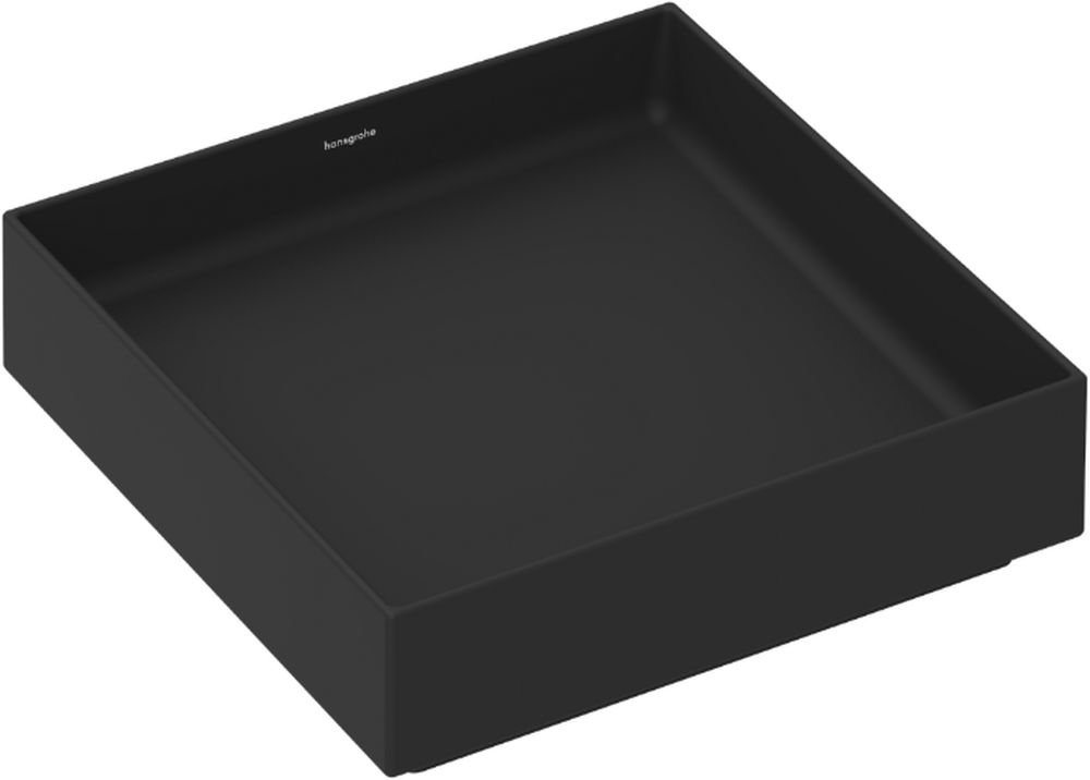 Hansgrohe Xuniva Evo E lavabo 40x40 cm cuadrada sobre encimera negro 60324670