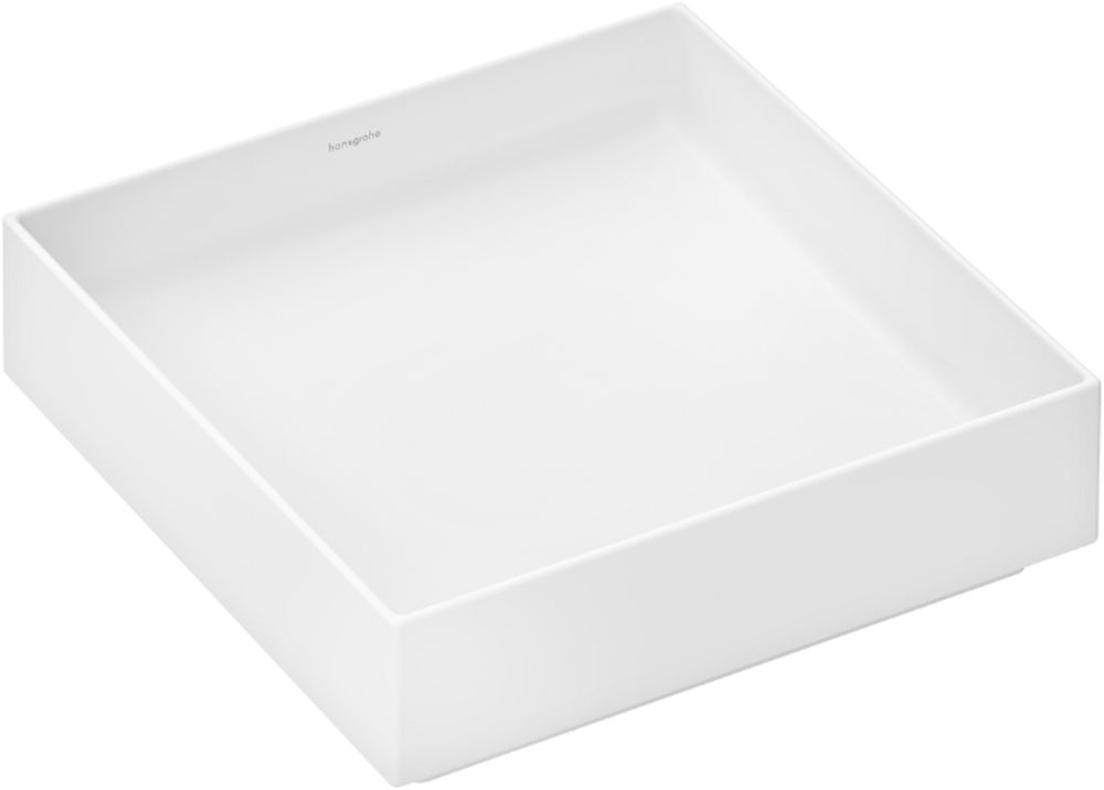 Hansgrohe Xuniva Evo E lavabo 40x40 cm cuadrada sobre encimera blanco 60324700