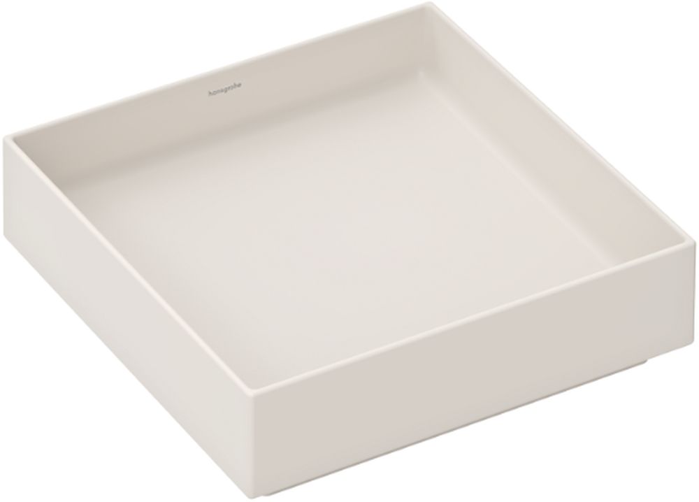 Hansgrohe Xuniva Evo E lavabo 40x40 cm cuadrada sobre encimera marrón/beige 60324780