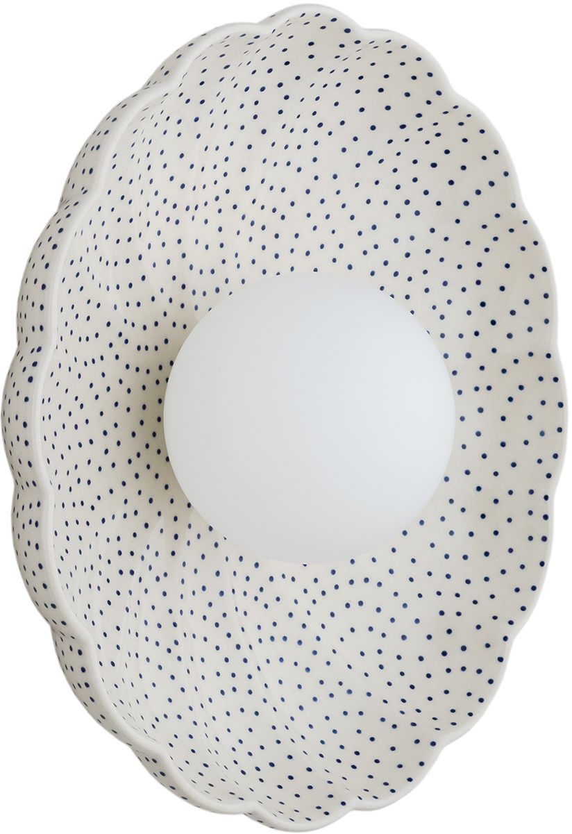 Argon Boll lámpara de pared 1x6 W blanco-ópalo-azul marino 8934
