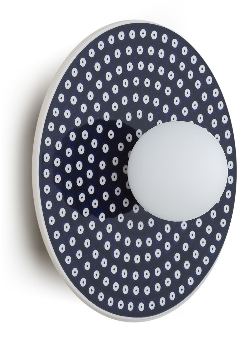 Argon Boll lámpara de pared 1x6 W ópalo-azul marino 8935