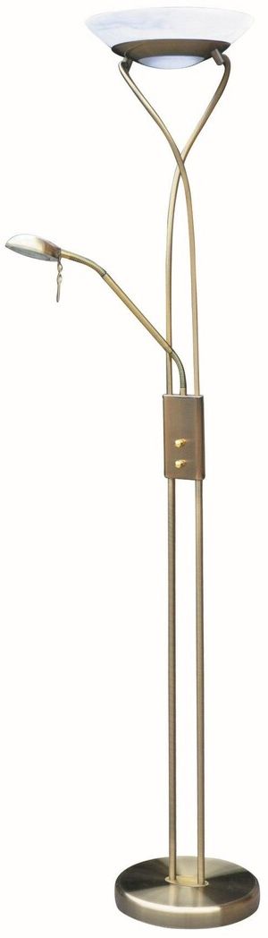 Rabalux Gamma lámpara de pie 2x230 W marrón 4078