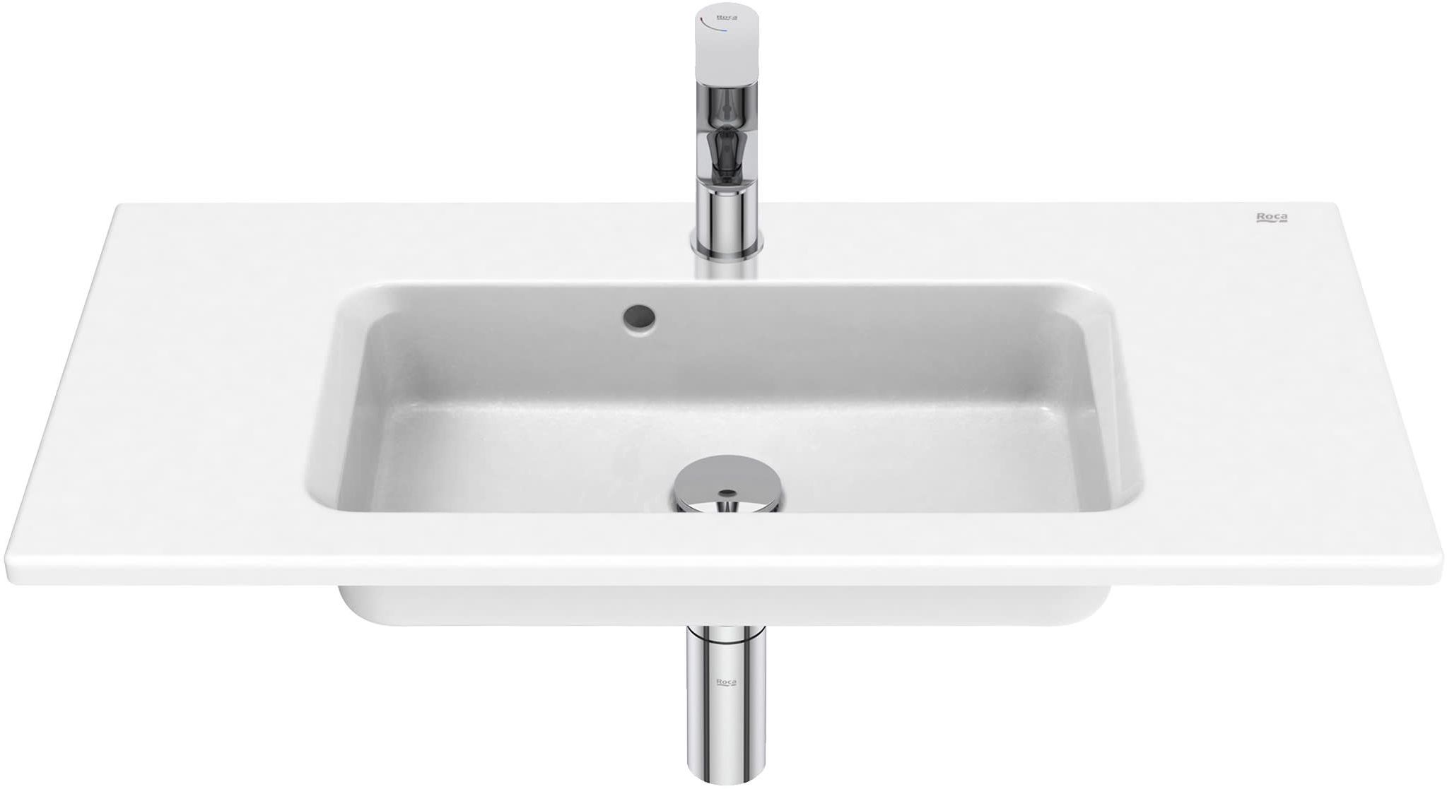 Roca Gap Pro lavabo 80.5x38 cm rectangular para mueble blanco A3279AA000