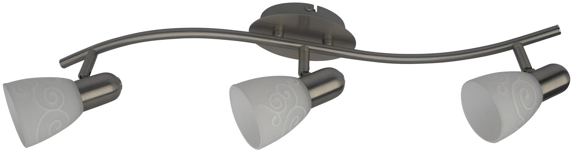 Rabalux Harmony lámpara de techo 3x40 W blanco-cromo 6637
