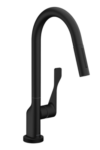 Axor Citterio grifo de cocina de pie negro 39835670