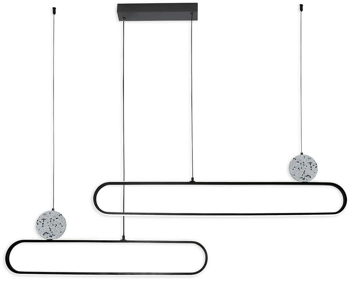 Goldlux Florentyna lámpara colgante 2x48 W blanco-negro 333896