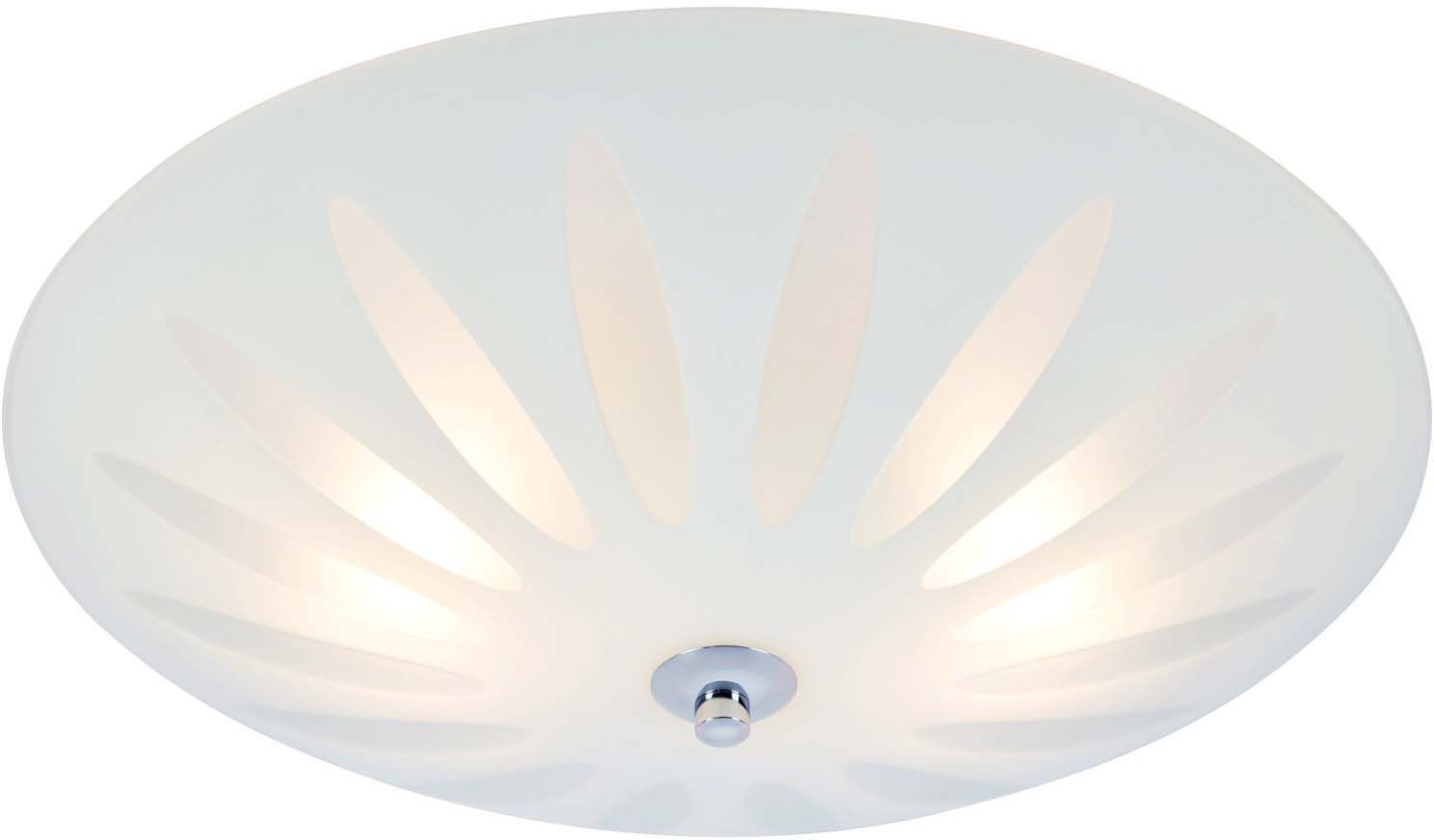 Markslöjd Petal plafón 1x40 W blanco-cromo 108899