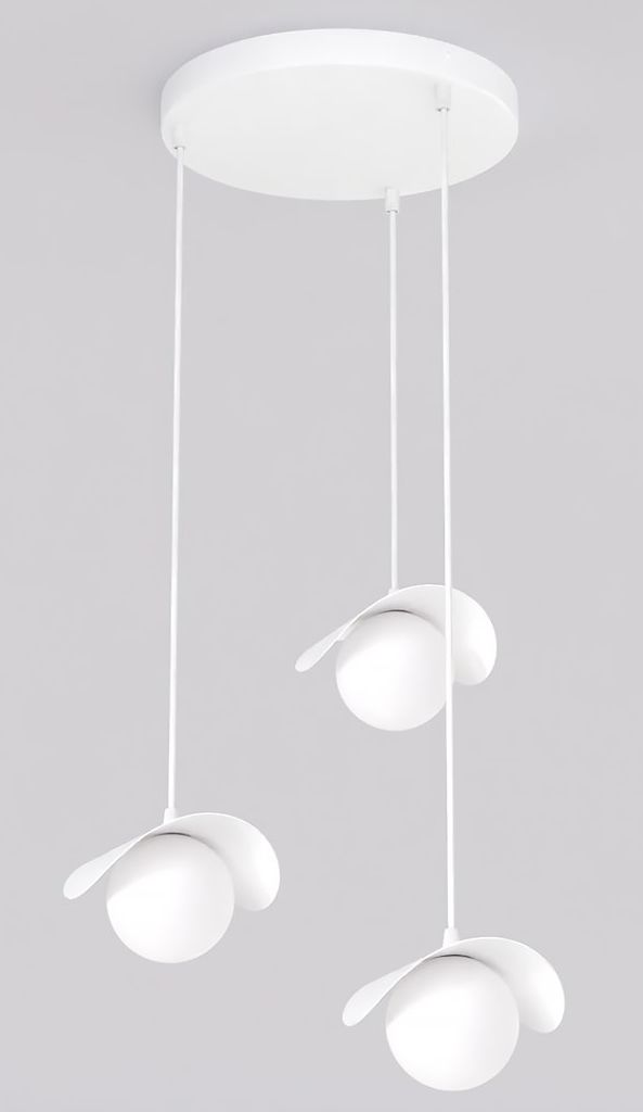 Emibig Ritual lámpara colgante 3x8 W blanco 1584/3PREM