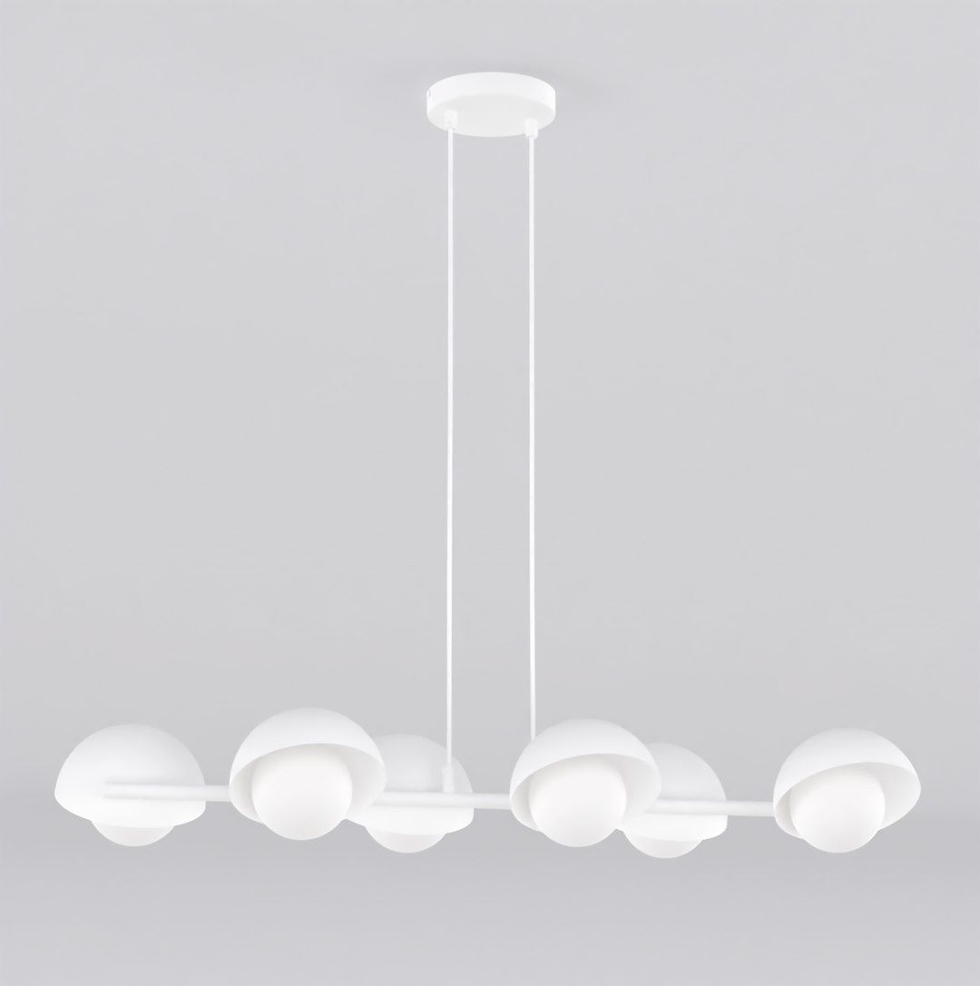 Emibig Boom lámpara colgante 6x8 W blanco 1592/6