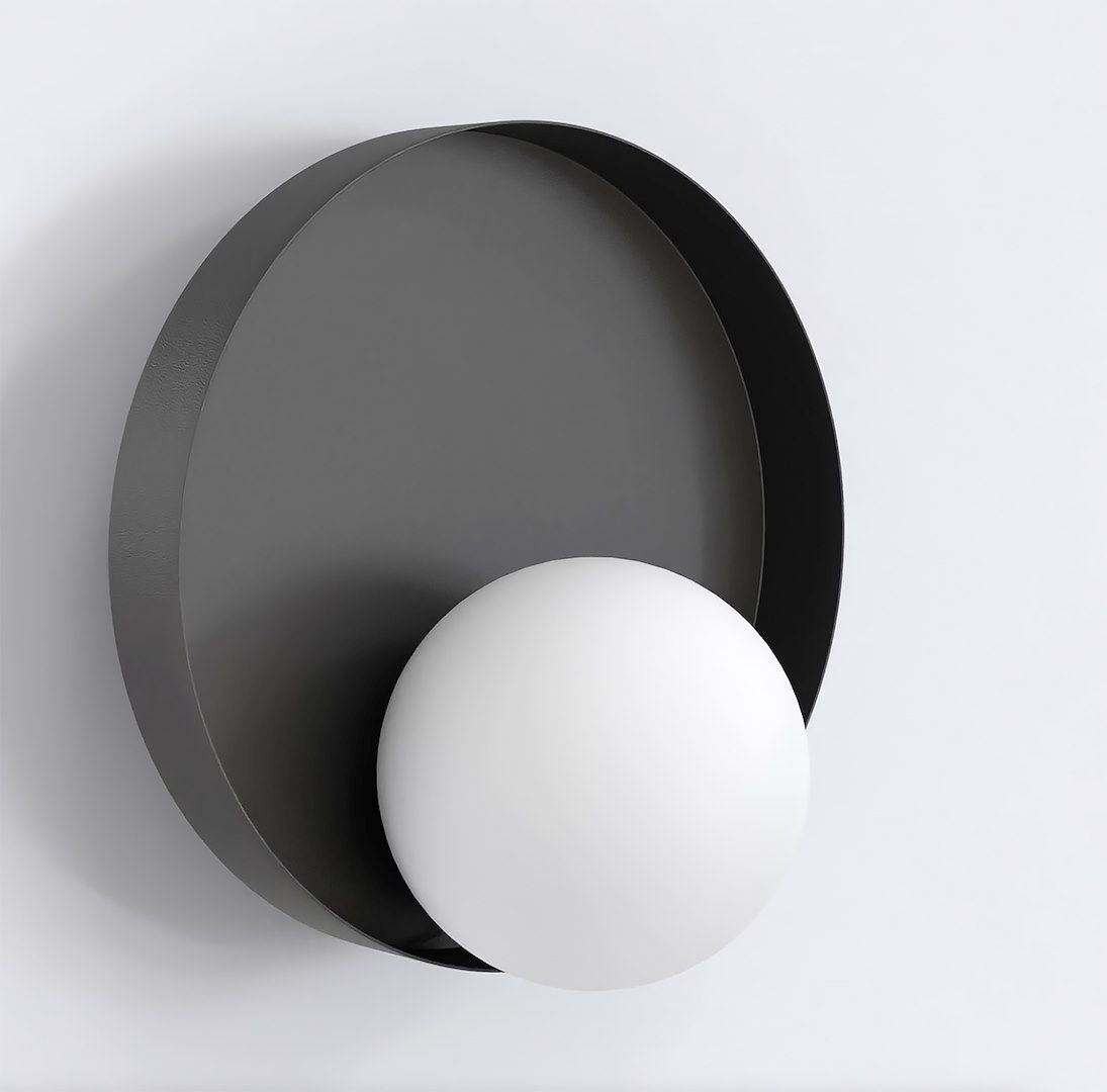 Emibig Kido lámpara de pared 1x8 W negro 1532/K1