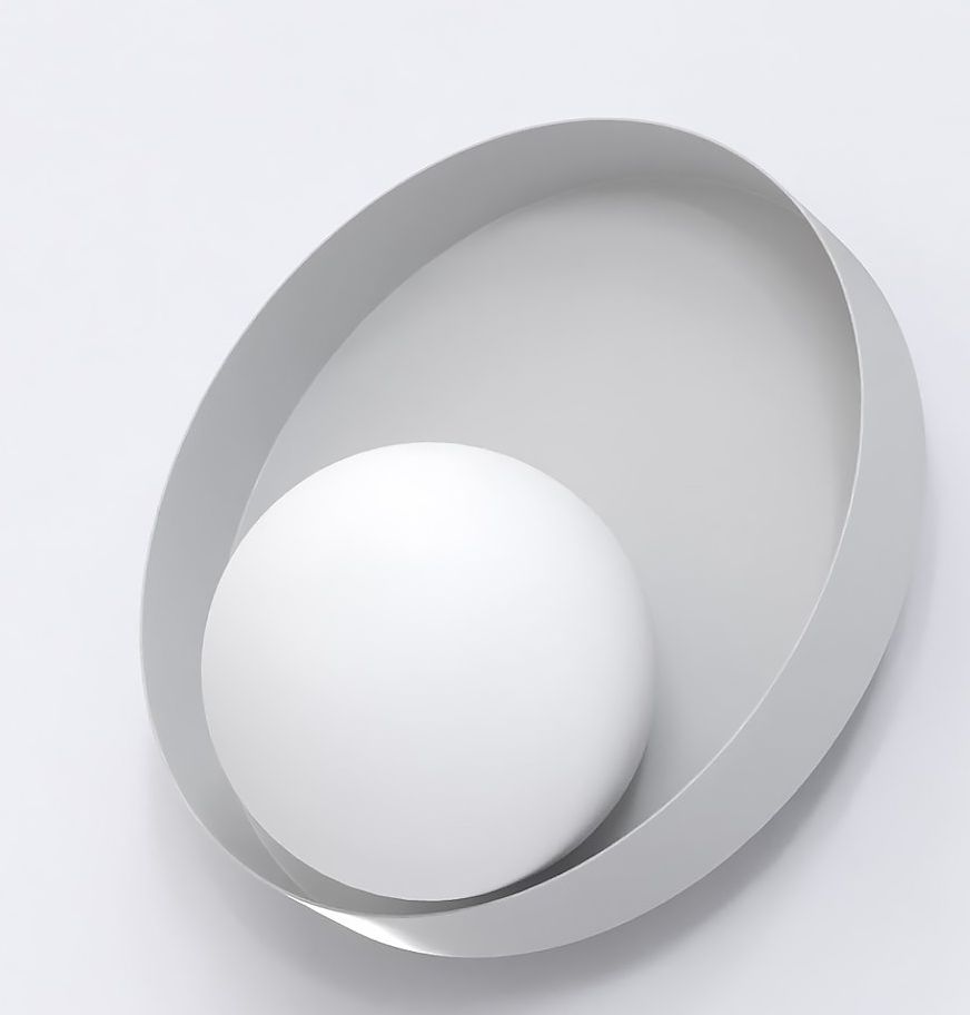 Emibig Kido lámpara de pared 1x8 W gris 1535/K1