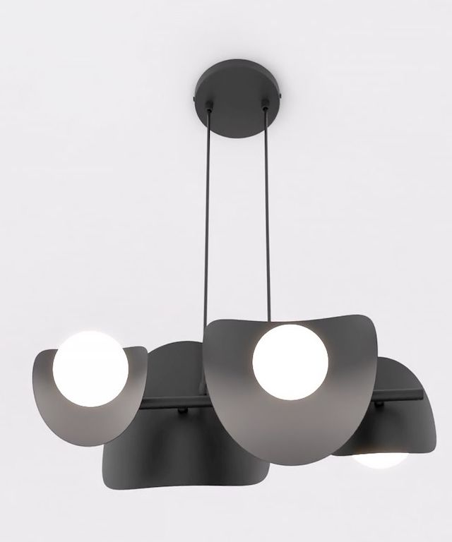 Emibig Elementi lámpara colgante 4x8 W negro 1491/4