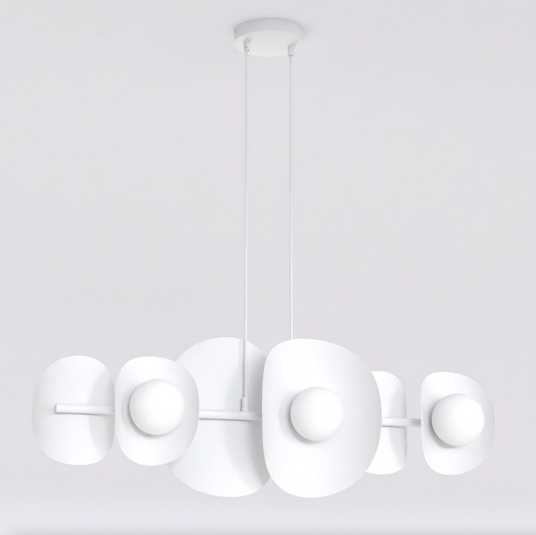 Emibig Elementi lámpara colgante 6x8 W blanco 1492/6