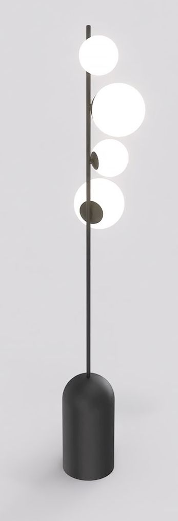 Emibig Etno lámpara de pie 4x8 W negro 1503/LP4