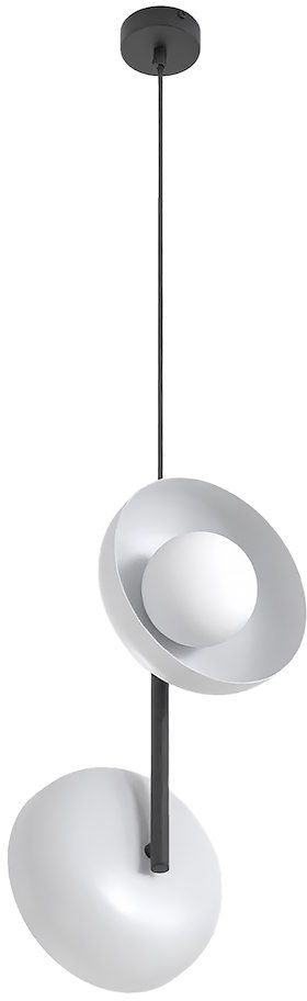 Emibig Vanila lámpara colgante 2x8 W gris/gris ceniza 1597/2