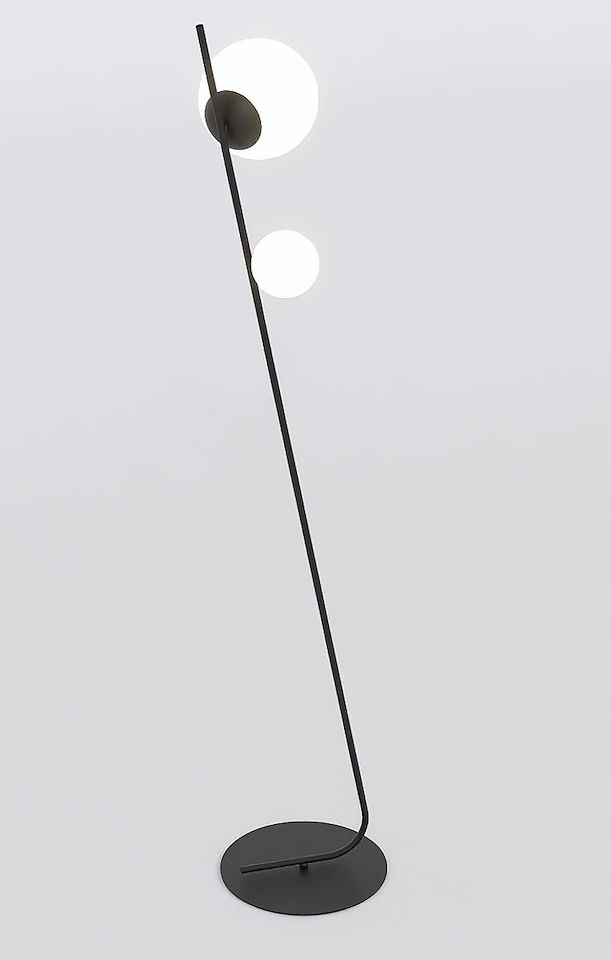 Emibig Tatu lámpara de pie 2x8 W negro 1504/LP2