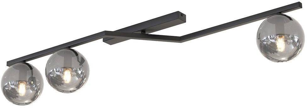 Emibig Naton lámpara de techo 3x10 W negro-ahumado 1509/3