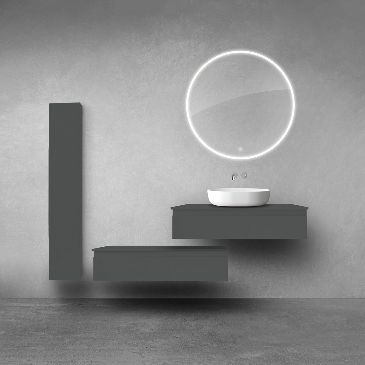 Conjunto armario Oltens Vernal 61000400, armario Oltens Vernal 60011400, 63006400