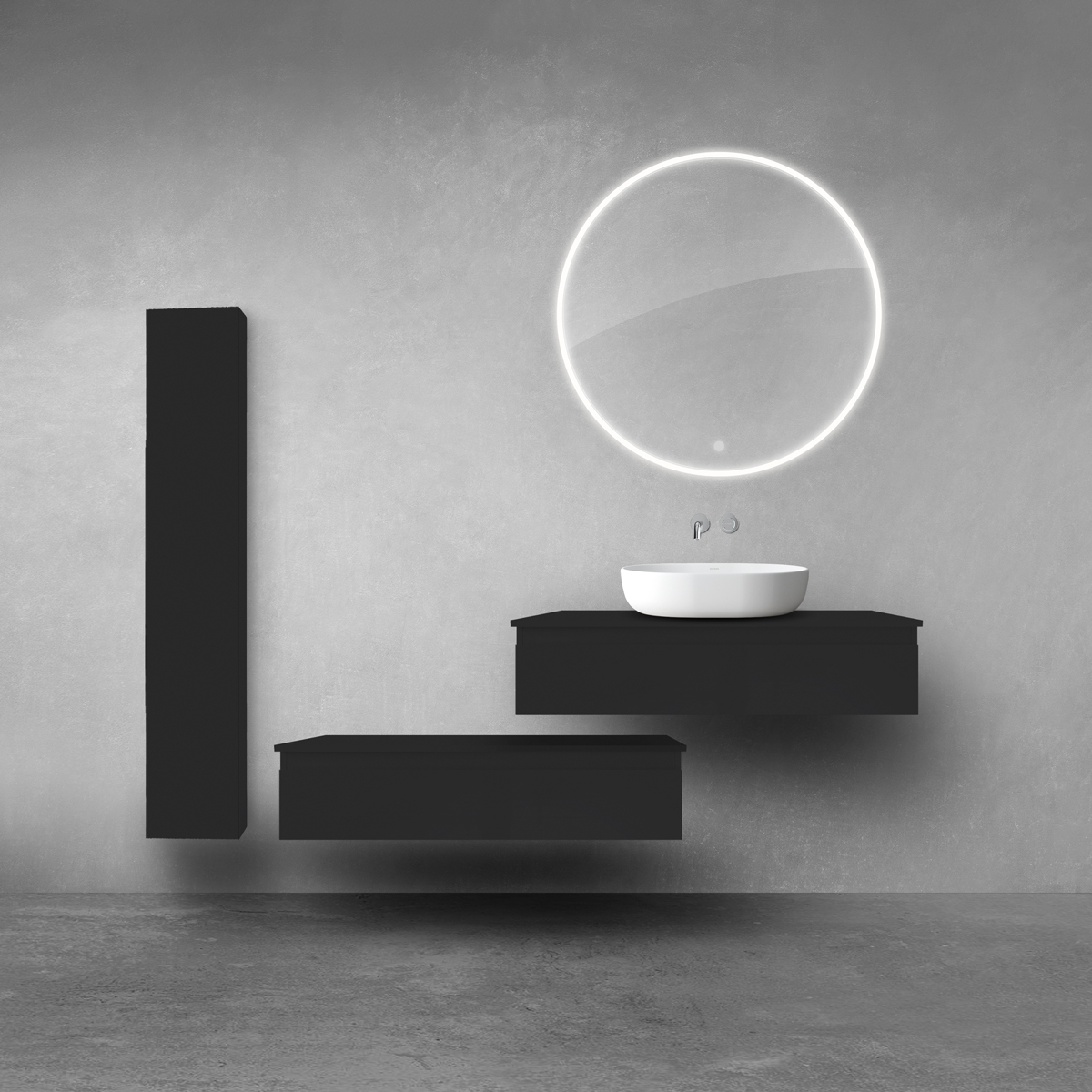 Conjunto armario Oltens Vernal 61000300, armario Oltens Vernal 60011300, 63006300